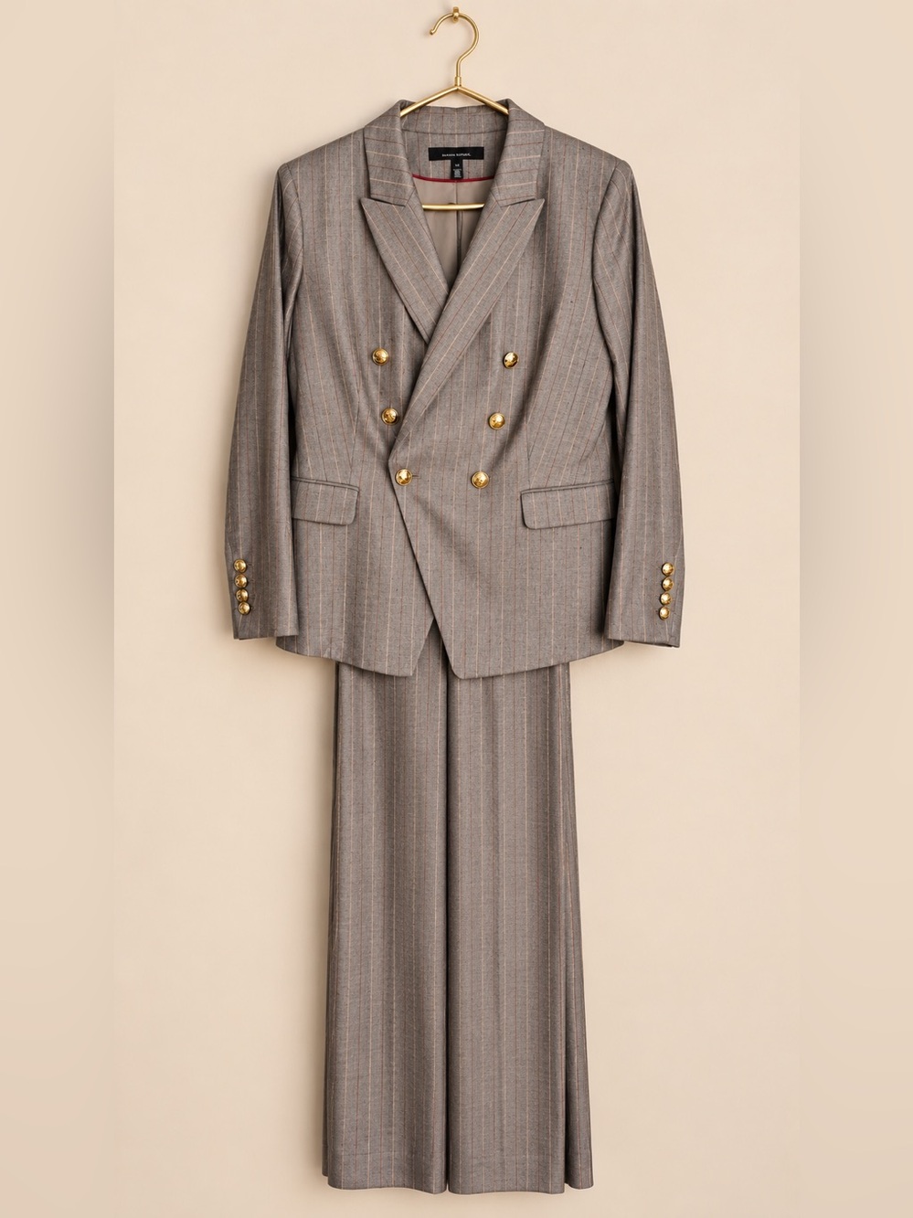 White House Black Market Pinstripe Pantsuit | Size Blazer 14/ Pants 12